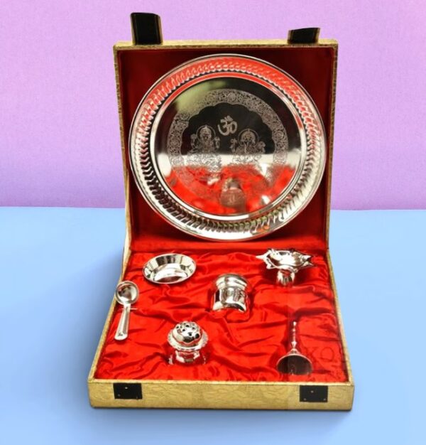 Pooja Thali Plate Set with Gift Box