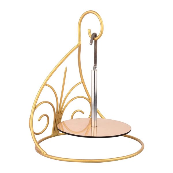 Single Tier Chandelier Cake Stand, Gold, Hanging Cake Stands