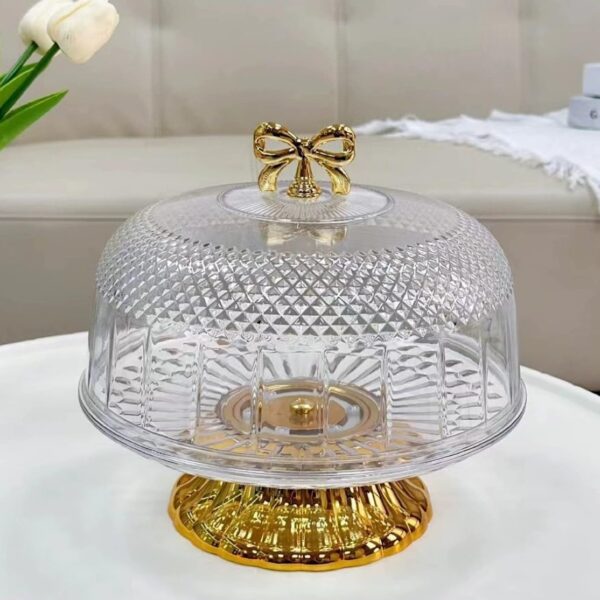 Cake Stand with Dome Transparent by rayan international