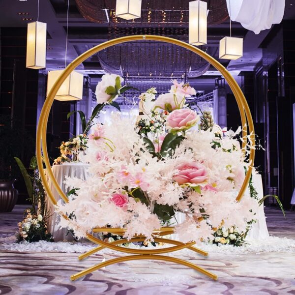 Gold Wedding Metal Cake Stand - Image 4
