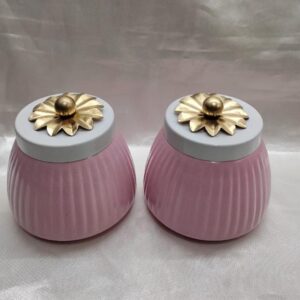 Metal Jar for Storage (Set of 2)
