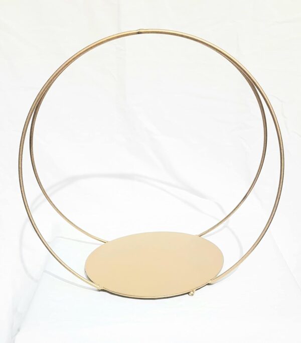 Metal Gold Round Cake Stands - Image 2