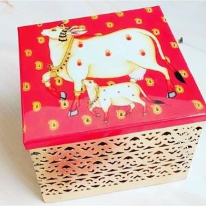 Pichwahi Cow Metal Storage Multipurpose Gifting Box – Unique Metal Container