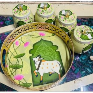 Metal Pichwai Tray