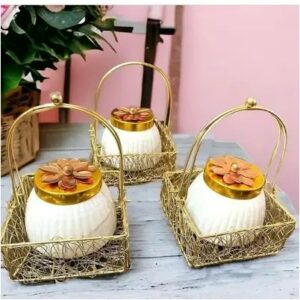 Squre Iron Gift Basket