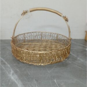 Iron Wire Basket with Handles